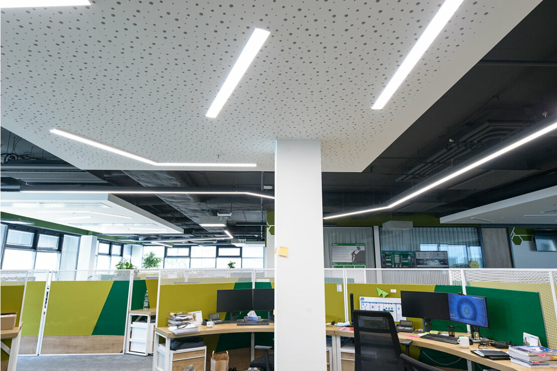 Kanceláře Global IT Center s DALI řízením