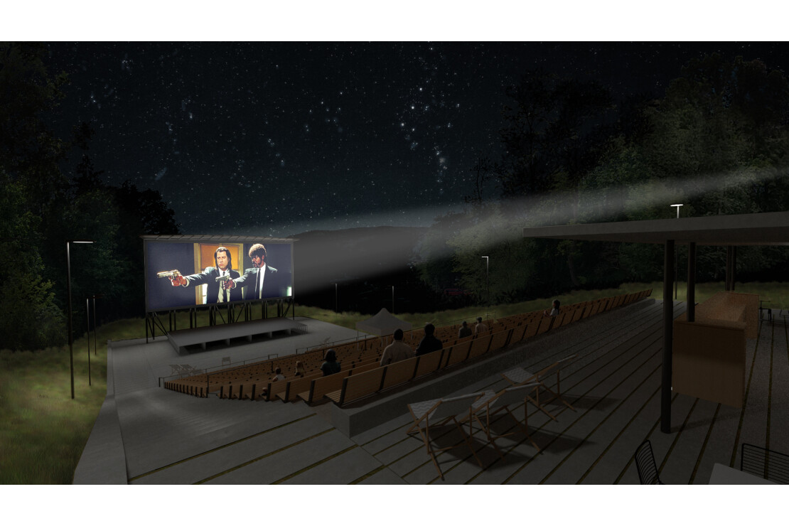 Letní kino Tišnov / vizualizace