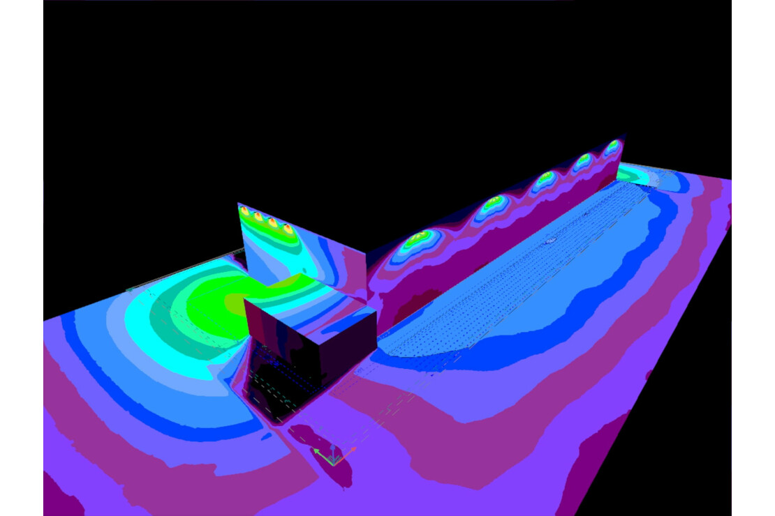 Sklad s výškovými regály a DALI řízením svítidel / vizualizace