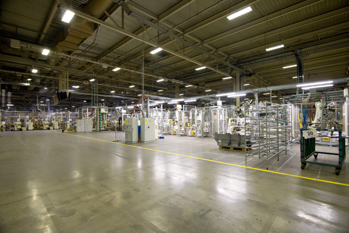 Osvětlení v Toyota Motor Manufacturing Kolín