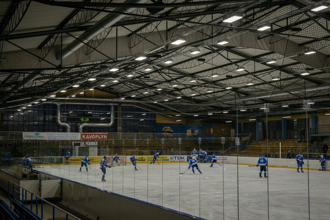Zimní stadion Šumperk s DALI řízením