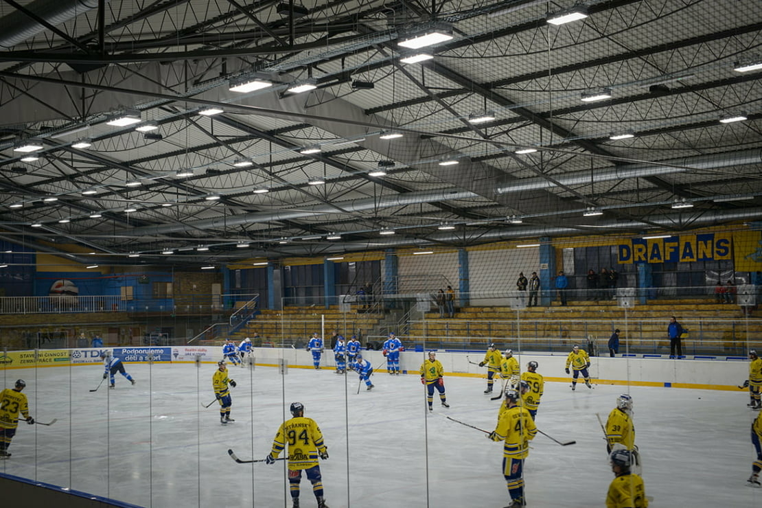 Zimní stadion Šumperk s DALI řízením