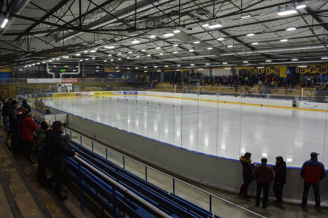 Zimní stadion Šumperk s DALI řízením